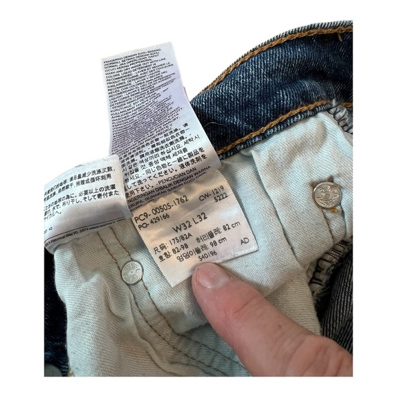 Jeans levi Strauss & Co blue men W32 L 32 - Picture 7 of 9